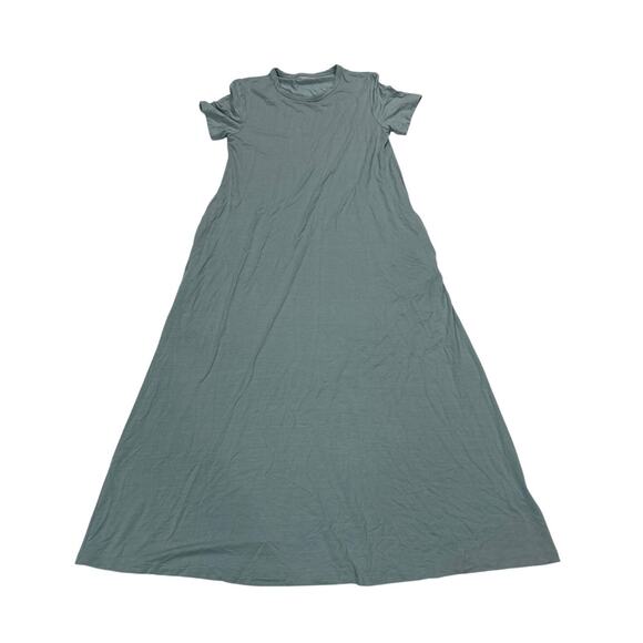 American Giant Women Small Flex Maxi Dress Soft Lightweight Pockets Comfy Basic - Picture 5 of 10